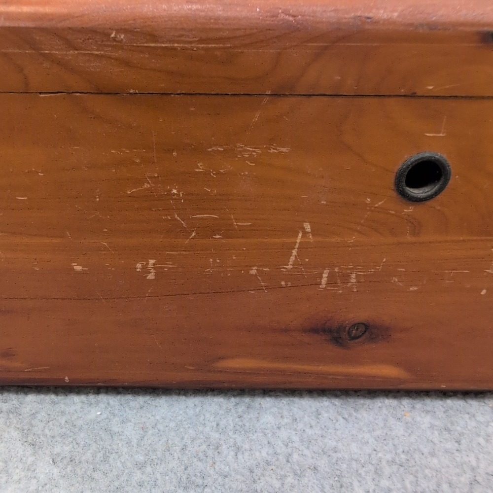Vintage Lane Cedar Chest Miniature Jewelry Trinket Box Geo Cater Furniture Co - Picture 2 of 15
